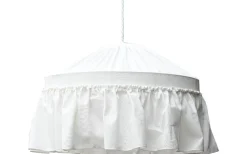 Carolin Takskärm Volang Ø40cm Vit Linne