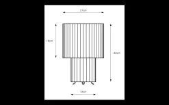 Catis Bordslampa 32cm Grå