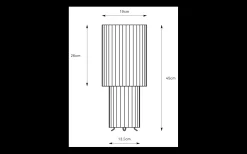 Catis Bordslampa 45cm Vit