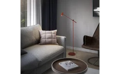 Cato Golvlampa 134cm LED GU4 Dimbar Vinröd/Mattsvart