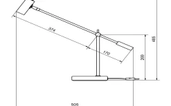 Cato Skrivbordslampa 48cm Oxid