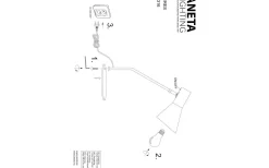 Ceres Skrivbordslampa 46cm Svart
