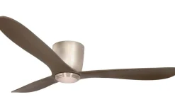 Cetus II 132cm Takfläkt Nickelfärgad Motor, Valnöts Blad