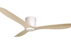 Cetus II 132cm Takfläkt Vit Motor, Vitlaserade Ekblad