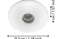 Chango LED-Spot för fönstersmygar 32mm, 3000K 1W(10W) Vit IP44 Kit-3 pack