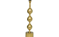 Charlotta Lampfot 66cm Mässing