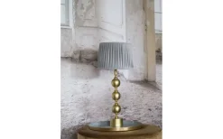 Charlotta Lampfot 66cm Mässing