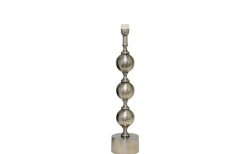 Charlotta Lampfot 66cm Silver