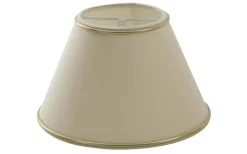 Chintz Lampskärm Ø32cm Beige med Guldprofil Matt