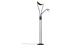 Chris Golvlampa LED mattsvart med läslampa