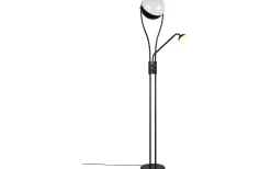 Chris Golvlampa LED mattsvart med läslampa