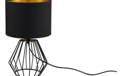 Chuck Bordslampa E14 svart/guld