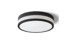 Cira Plafond 35cm LED 24W 3000K Opalglas/Svart IP44