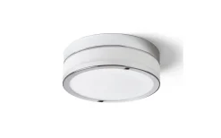 Cira Plafond 23,5cm LED 12W 3000K Opalglas/Krom IP44