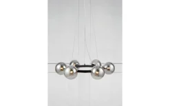 Circle Taklampa 71cm 6L Svart/Rök