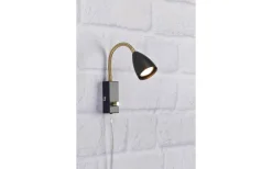 Ciro Sänglampa Svart/Mässing Flex