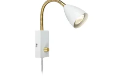 Ciro Sänglampa Vit/Mässing Flex