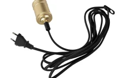 Classical Sladdställ Mässing E27 3,5m Textilkabel