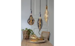 Classical Sladdställ Mässing E27 3,5m Textilkabel