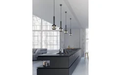 Clayton Takpendel 5-delad E27 mattsvart