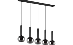 Clayton Takpendel 5-delad E27 mattsvart