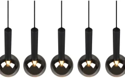 Clayton Takpendel 5-delad E27 mattsvart