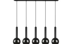 Clayton Takpendel 5-delad E27 mattsvart