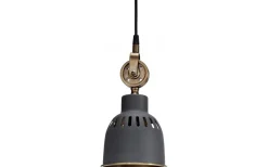 Cleveland Tak-/Fönsterlampa 14cm Grå/Mässing