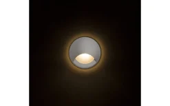 Club Indirekt Infälld Vägglampa Silvergrå