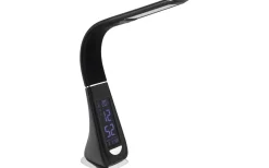 Cognoli Skrivbordslampa med Klocka 51cm LED 5000K 4,4W Svart