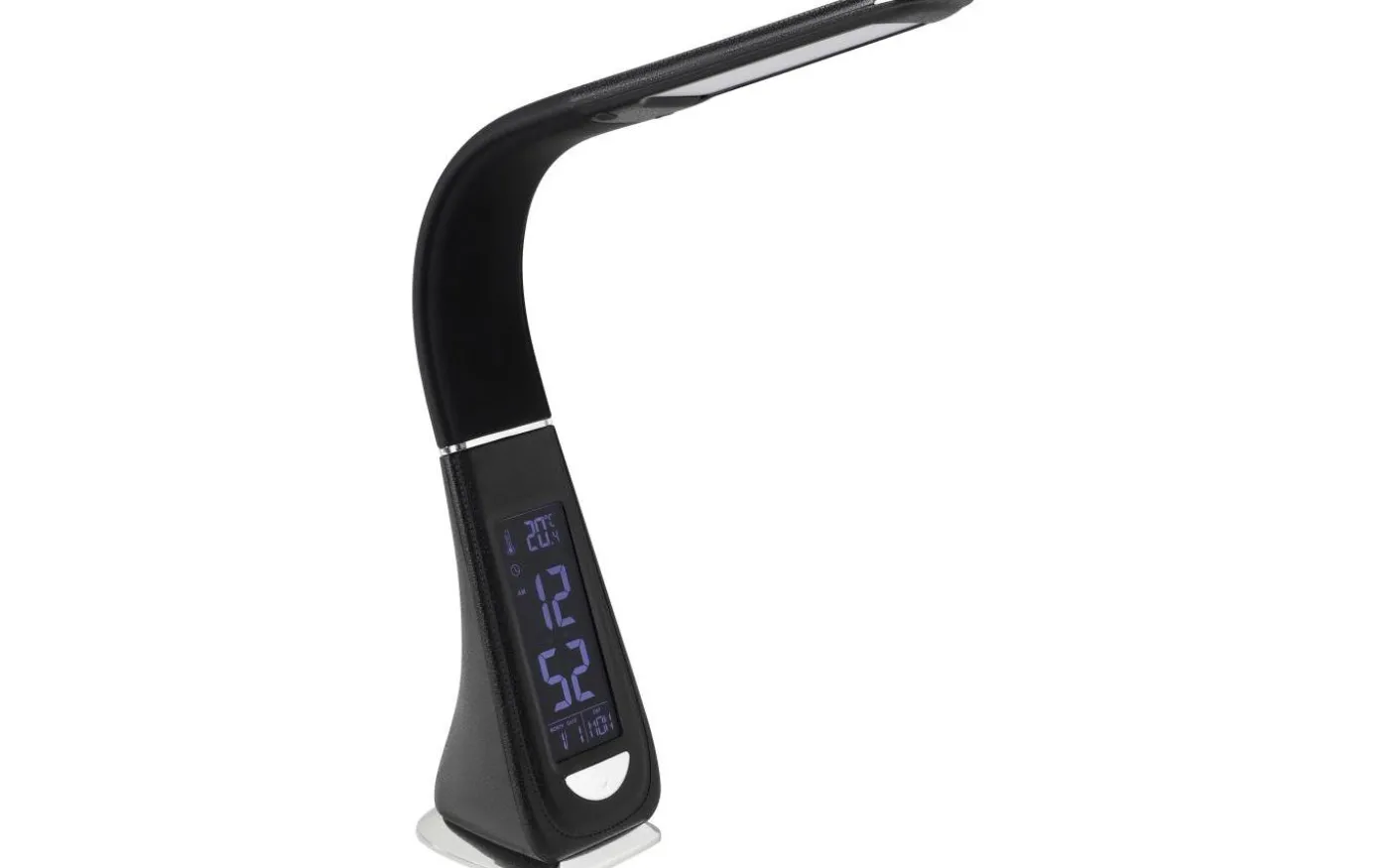 Cognoli Skrivbordslampa med Klocka 51cm LED 5000K 4,4W Svart