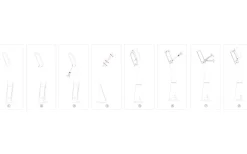 Cognoli Skrivbordslampa med Klocka 51cm LED 5000K 4,4W Vit