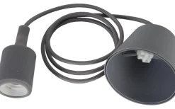 Color Pendel E27 med Takkopp 1,2m Grå