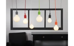 Color Pendel E27 med Takkopp 1,2m Grå