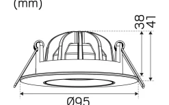 Comfort G4 Quick ISO Tilt Vit Dim to Warm 7,5W IP44