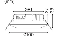 Comfort Smart ISO Spotlight 2700K 6W Vit IP44