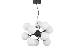 Como Taklampa 50cm Svart/Opal