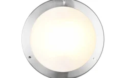 Condus H2O Plafond E27 borstad stål IP44
