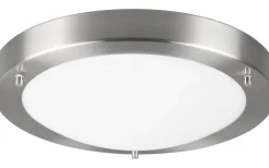Condus H2O Plafond E27 borstad stål IP44