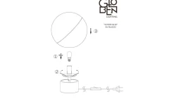 Contur Bordslampa 25cm Svart/Vit