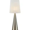 Conus Bordslampa 64cm Satin Nickel/Offwhite