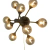 Cosmos Plafond/Vägglampa 53cm Svart/Rök