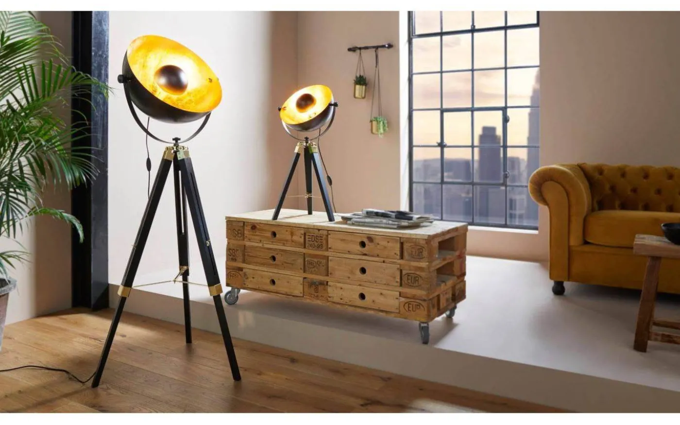 Covaleda Bordslampa 74cm Svart/Guld