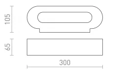 Cowley Vägglampa Gips
