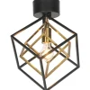 Cubes Plafond 33cm Svart/Matt Mässing