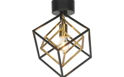 Cubes Plafond 33cm Svart/Matt Mässing