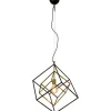Cubes Taklampa 54cm Svart/Mässing