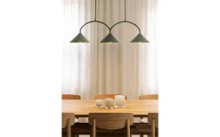 Curve Taklampa 95cm Grön