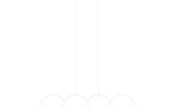 Curve Taklampa 165cm Vit