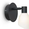 Cut Vägglampa Svart/Opalglas